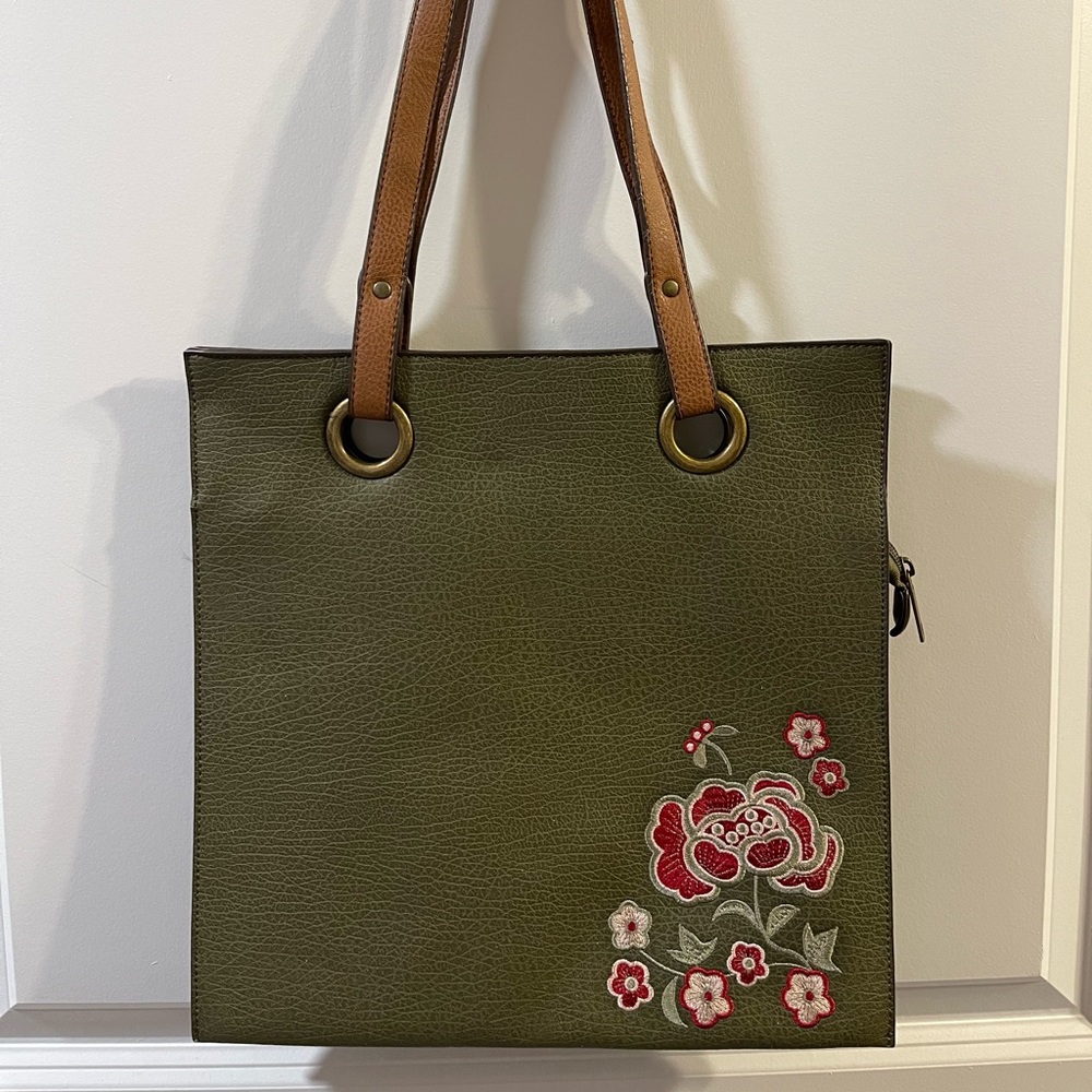 Carlos Santana embroidered bag